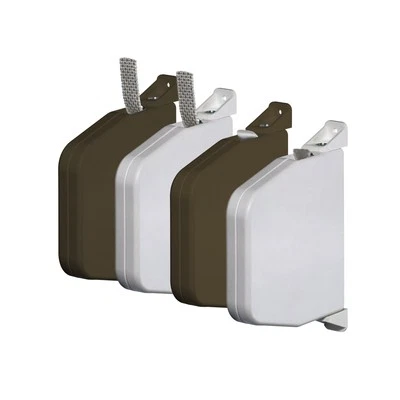 JAROLIFT Gurtwickler schwenkbar Aufputz Rolladen Wickler Rolladengurt Weiß Braun