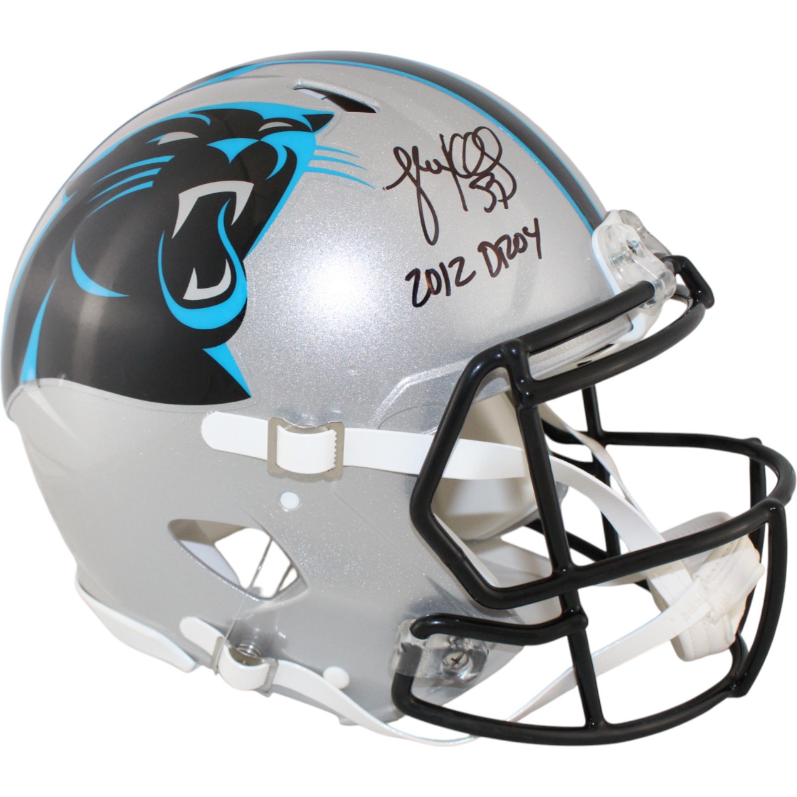 Kuechly Autographed Signed Carolina Panthers Luke Pro Helmet 2012 DROY Beckett 51677 