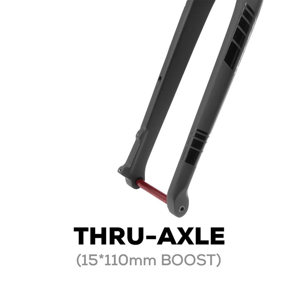 MTB Thru Axle Boost Hard Fork 15*110mm Carbon Fiber Rigid Fork 26''/27.5''/29'' - Image 3 of 4