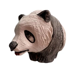 Clay Panda Bear Figure JJ Carbajales Uruguay Hand Crafted Folk Art