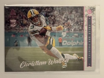 Christian Watson - 2022 Panini Chronicles - Luminance Football #222 Pink