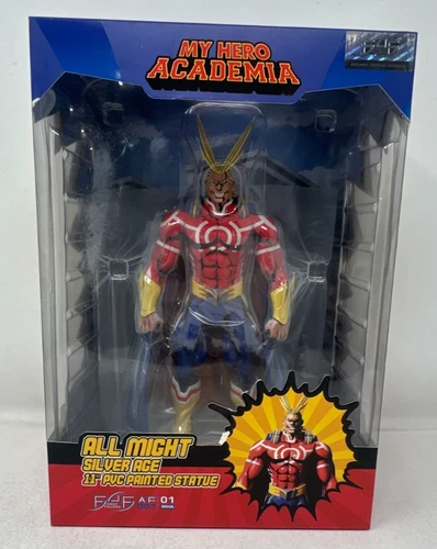 My Hero Academia All Might Silver Age PVC 11" Statue Brand New & Factory Sealed!