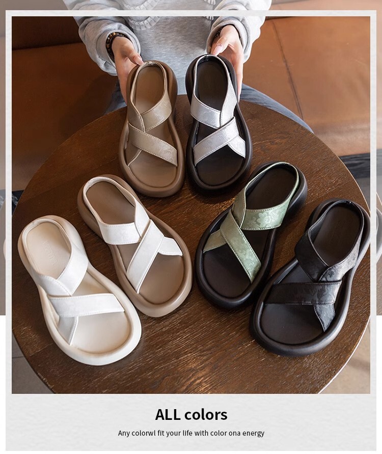 PANTOFOLA D’ORO ZARA sandali donna estivi plateau suola morbida ciabatte da spiaggia casual moda piatti