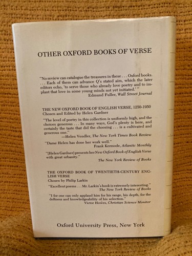 The New Oxford Book Of American Verse (Ellmann, Oxford University Press, 1976) - Picture 2 of 11