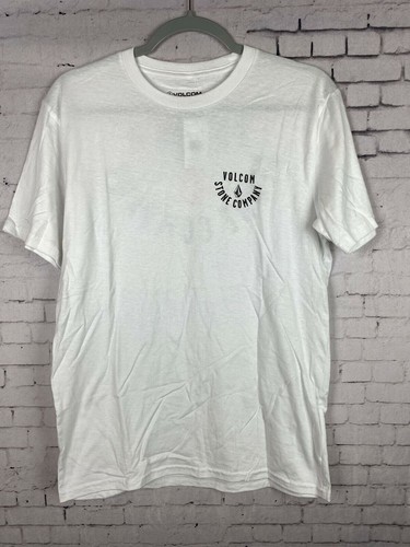 Camiseta Volcom Pequeña Para Hombre Blanca Mangas Cortas Cuello Redondo NUEVA CON ETIQUETAS (A22) - Imagen 2 de 6