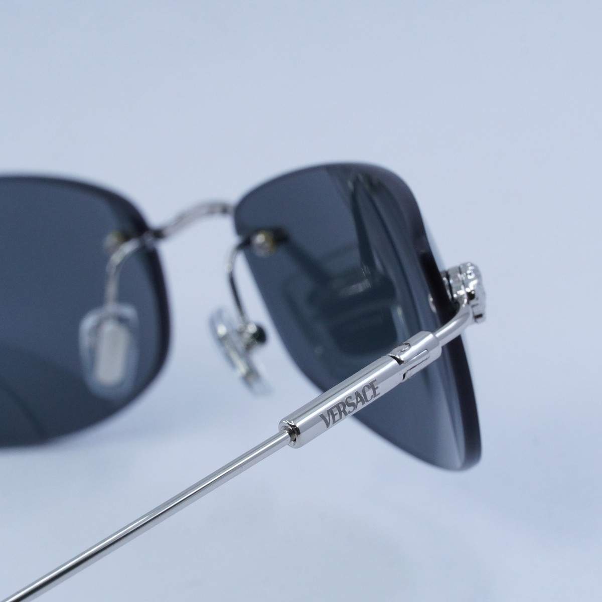 New VERSACE VE2279 100087 Silver/Dark Grey 60-18-135 