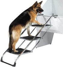 Master Equipment TP38404 Steel Non-Skid Pet Grooming Tubs Stair - Chrome Finish