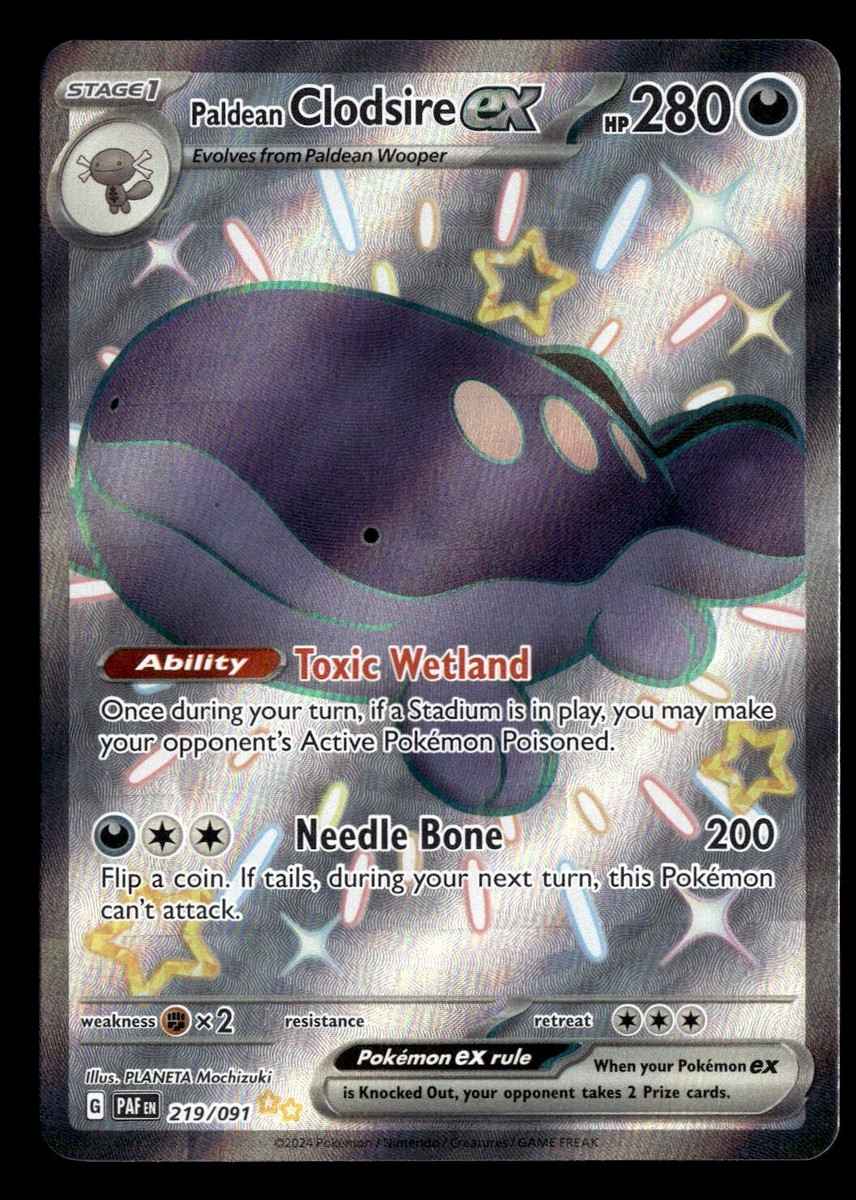 パルデアドオーex 82枚 PALDEAN CLODSIRE Paldean Clodsire ex - 130/193 - Paldea Evolved - Holo – Card