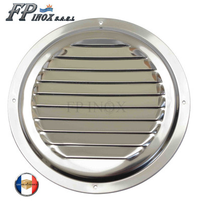 Grille Ronde En Inox Pour Aération - Diamètre 178 Mm, Marque FP INOX (neuf)