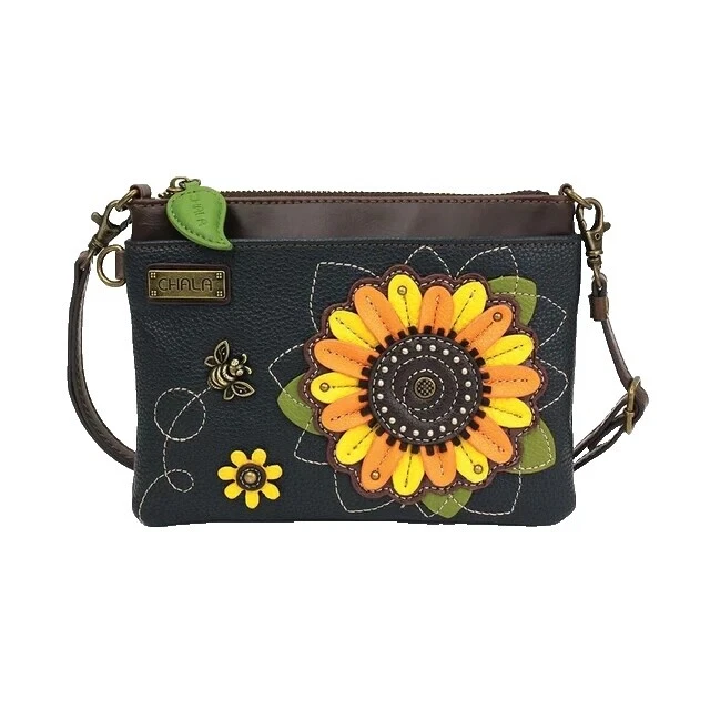 Chala Schnauzer Cellphone Crossbody Bag - Convertible Strap, Faux Leather, Indigo - View #10