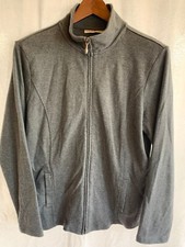 Hasting and Smith Size Medium Gray Full Zip Sweat Jacket