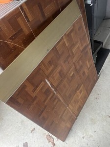 25 Cam-Lock Wooden Portable Dance Floor Panels with Cart