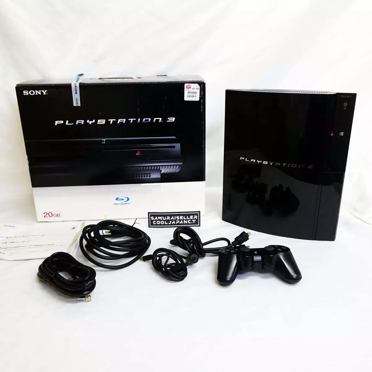 SONY PS 3 PS3 PlayStation 3 CECHB00 Game Console 20GB Black Original Box  JAPAN