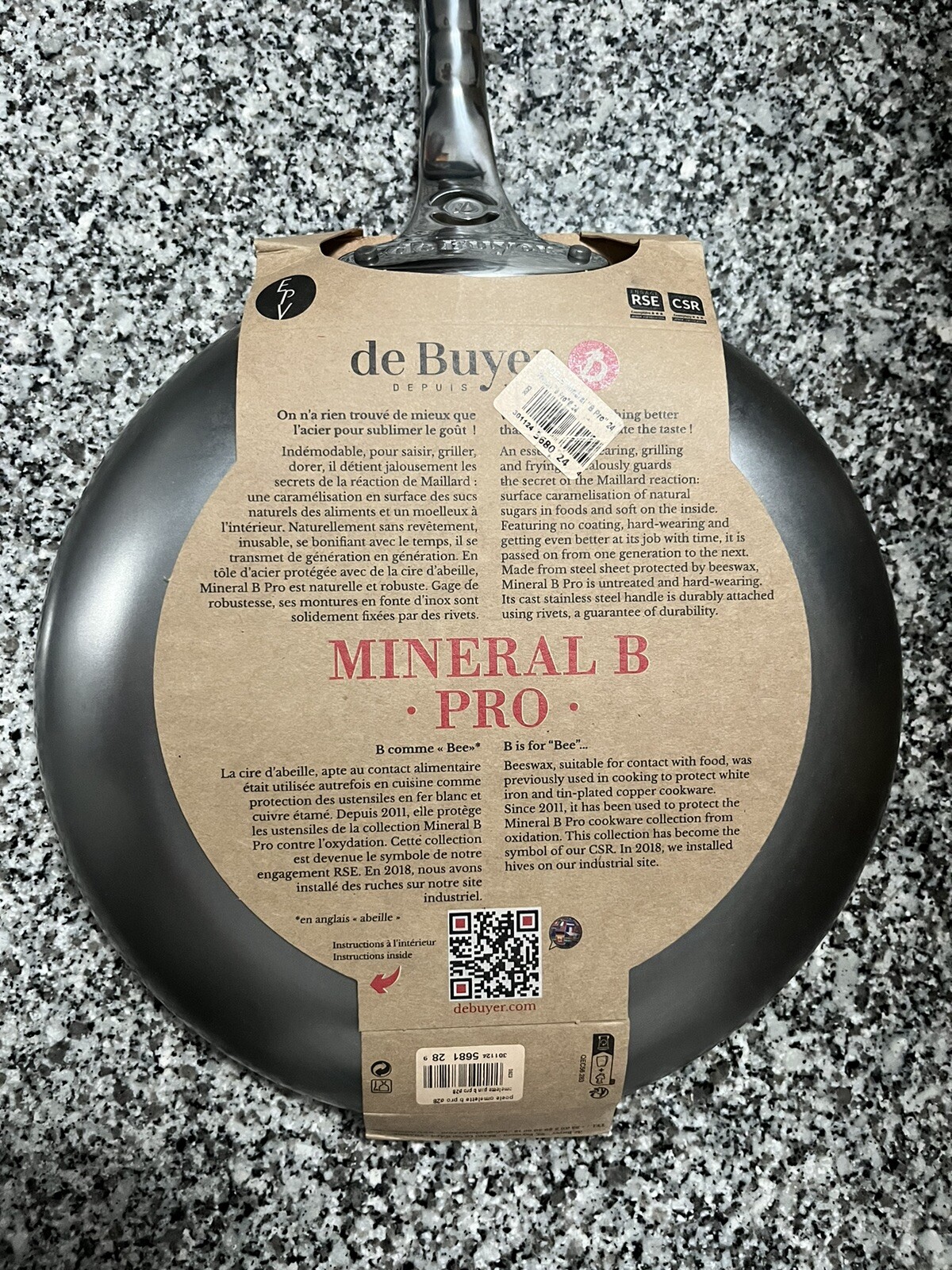 De Buyer MINERAL B PRO Carbon Steel Omelette Pan eBay