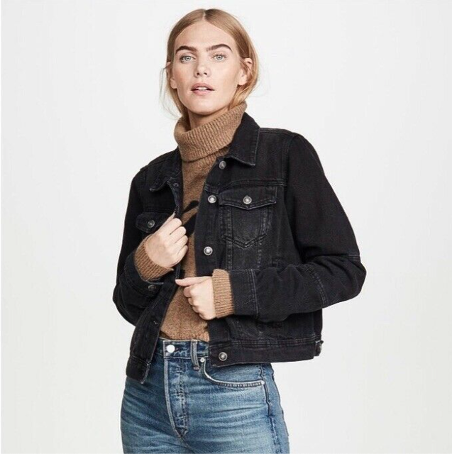black denim jacket ebay