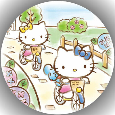 Tortenaufleger Geburtstag Party Tortenbild Fondant Oblate Hello kitty  P18
