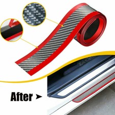 2M Carbon Fiber Car Door Plate Sill Scuff Cover Anti Scratch Sticker Accessories