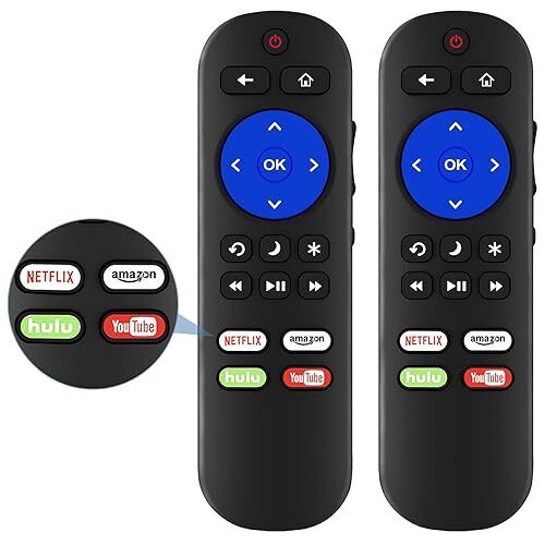 Control remoto universal para Roku TV TCL, LG ONN, Sharp Philips, Hisense JVC RC - Imagen 1 de 9
