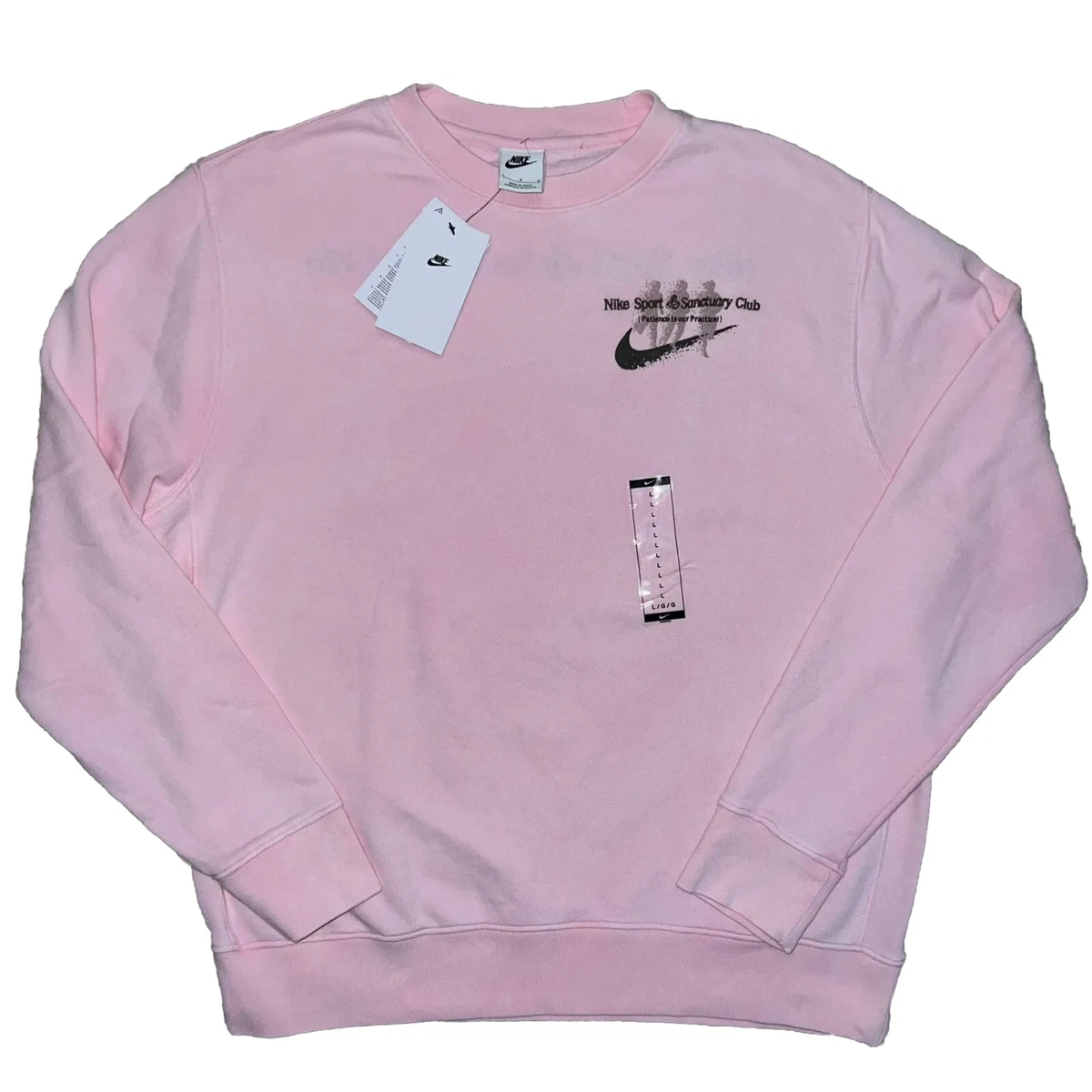 Nike club crewneck sweatshirt in best sale pink