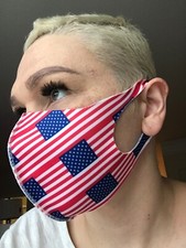 American Flag Unisex Face Mask Reusable Washable Cover Mask