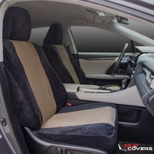 Seat Covers For 2011-2016 Ford F-250 F-350 Velour Front Bucket Seat Set