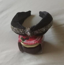 New High-End Boutique Knotted Velvet Fabric Wide-Brimmed Headband