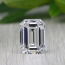 Loose lab Grown CVD Diamond 10X8 MM Emerald Cut D Color IF Clarity Certified