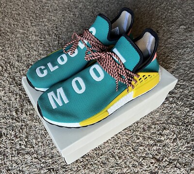 Size 11 adidas NMD Human Race Trail x Pharrell Sun Glow 2017