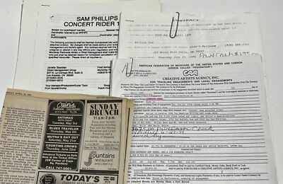 Counting Crows Concert Contract 1994 Tulsa OK