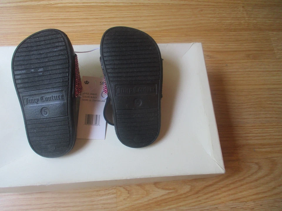 Sandalias sin cordones Juicy Couture bebé niña Lil Canyon Lake talla 5 M nuevas con etiquetas Foto 4 de 4