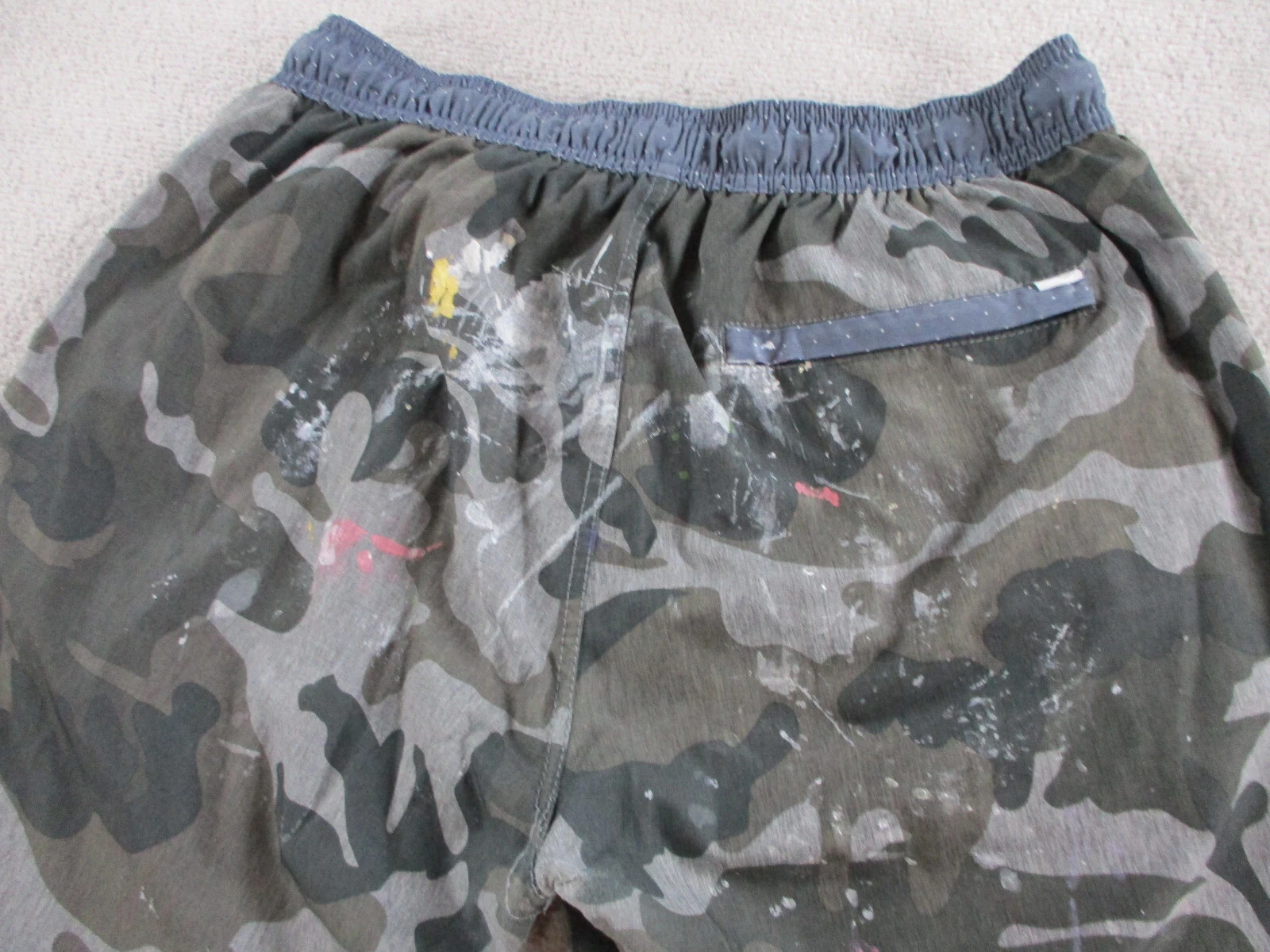 vuori camo athletic gym training 4 way stretch shorts