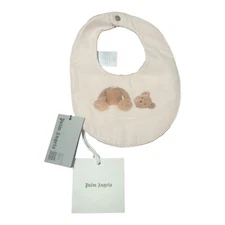 Brand New! Below Retail! Palm Angels Bear Bib Baby Pink Brown New with Tags