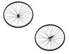 Black 26" x 1.75 Bicycle Alloy Wheel 12G Heavy Duty Spokes Cruiser Bikes