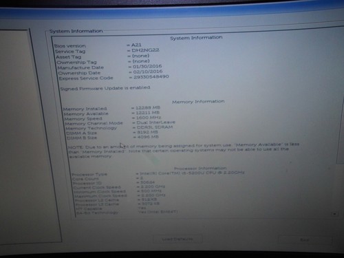 Dell Latitude 3550 15" 2.2ghz i5-5200u Processor 12GB RAM 500GB HD windows Pro - Picture 3 of 10
