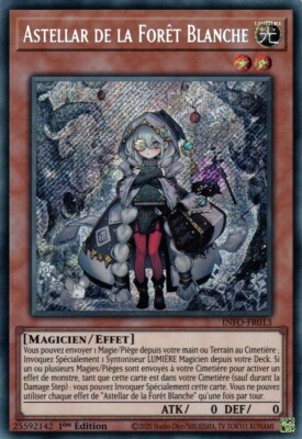 Yu Gi Oh! Astellar de la Forêt Blanche INFO-FR013 Secret Rare auf Französisch