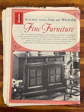 Vintage 1965 Woman s Day Fine Furniture Woodworking Do It Yourself Patterns