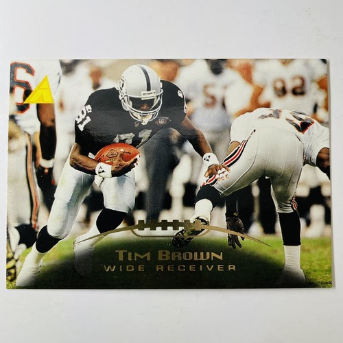 1995 Pinnacle Artist's Proofs Oakland Raiders Tim Brown Fußballkarte #24
