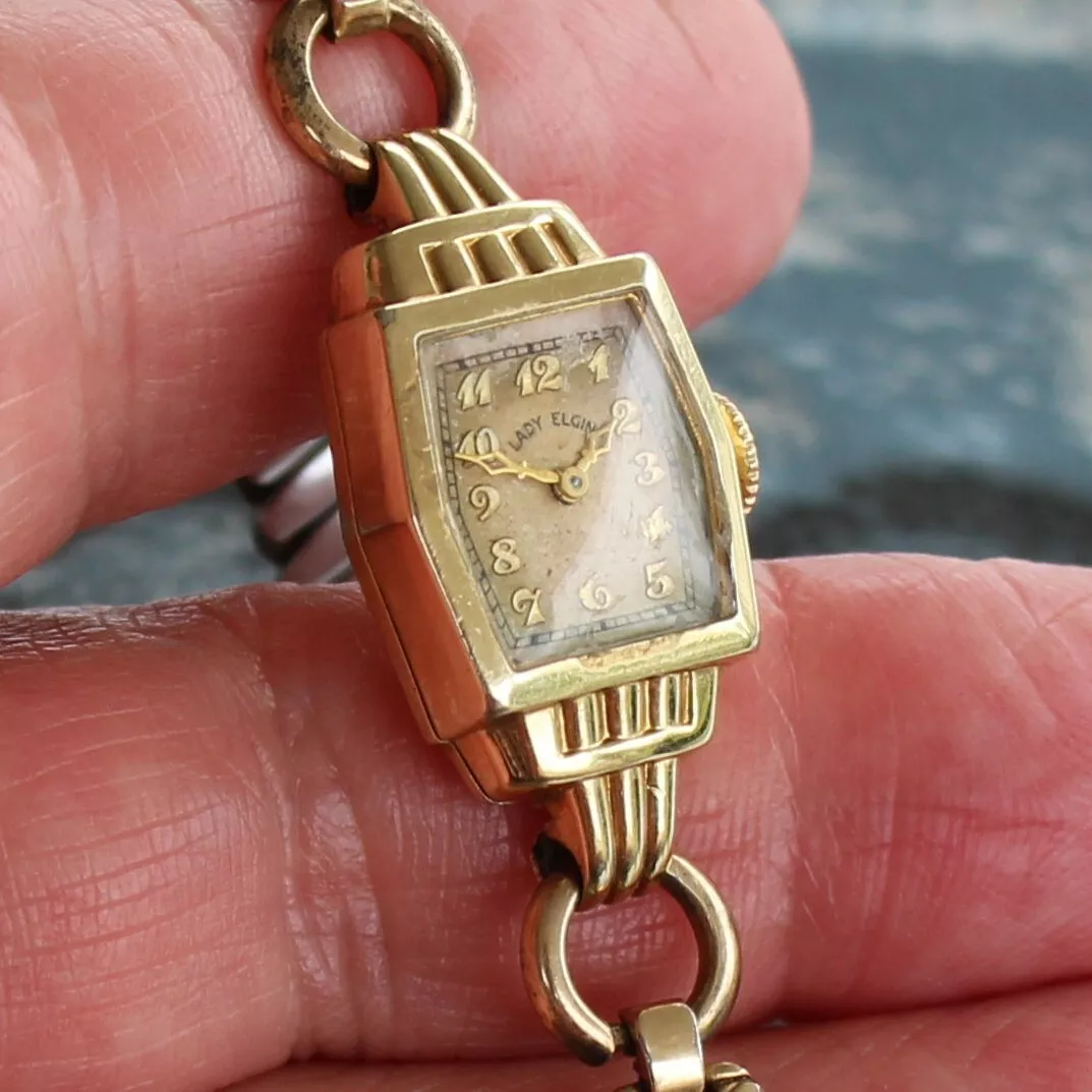 Lady elgin 14k gold filled watch sale