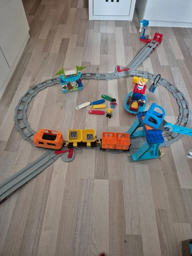LEGO DUPLO Güterzug Set 10875 inkl.  push & go elektrischer Zug Funktionssteine
