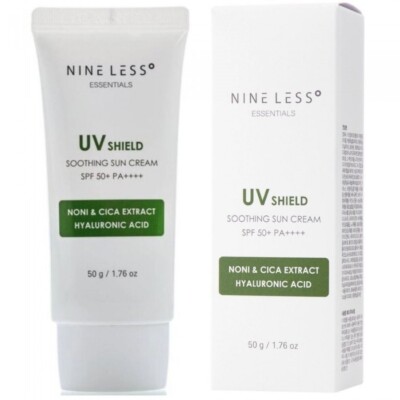 NINELESS Essentials UV Shield beruhigende Sonnencreme 50g LSF50+ PA++++ *UK-VERKÄUFER*