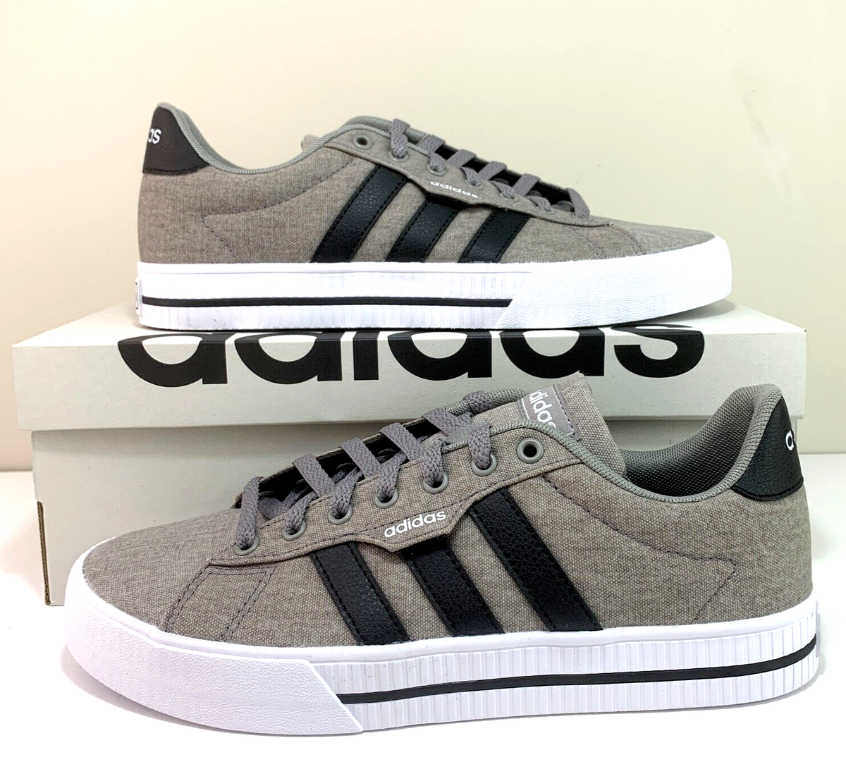 Adidas Daily 3.0 Gray Black Skateboarding Shoes Sneakers  display picture 1
