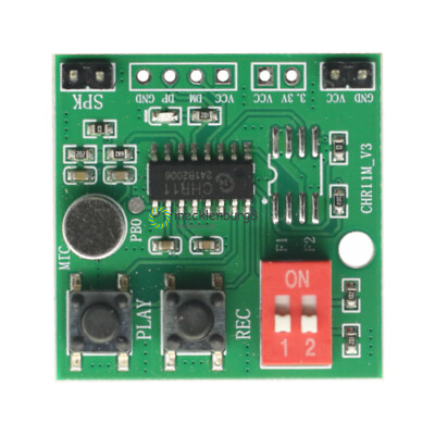 35s Recordable Voice Module Musical DIY Greeting Card Box Support External Flash
