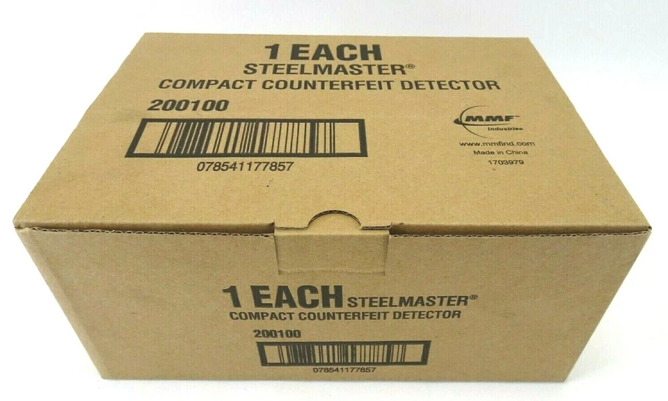 Detector de dinero falsificado 200100 NUEVA UNIDAD MMF Industries STEELMASTER compacto Foto 3 de 4