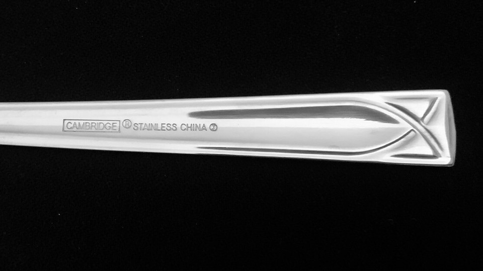 NEW Cambridge CROSSROAD SAND Set Of 4 TEASPOONS 6 5/8" Stainless