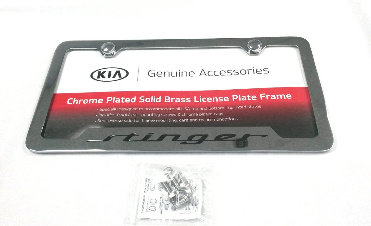 Kia stinger license plate cheap frame