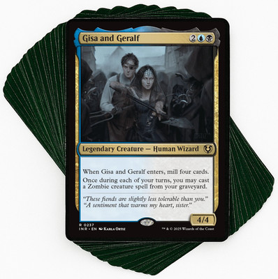 ***Custom Commander Deck*** Gisa and Geralf - Zombies - EDH MTG Magic Cards