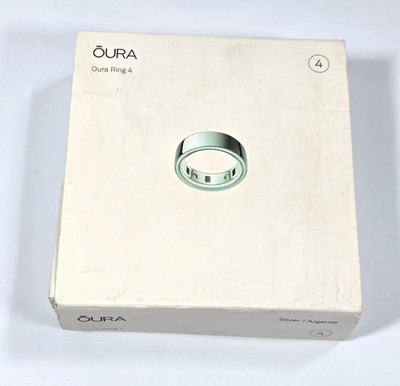 Oura Ring 4 Silber Größe 4 Smart Ring Schlaf Fitness Tracker Gen 4