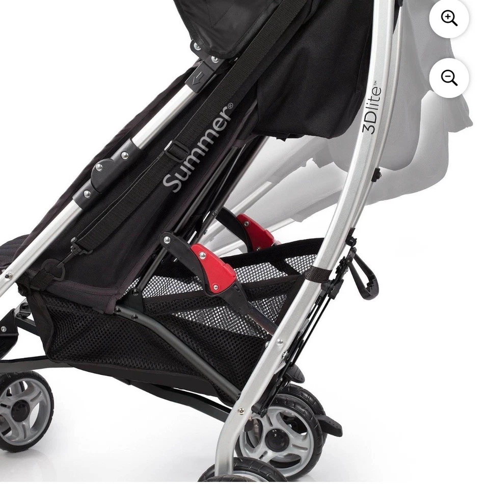 Cochecito de conveniencia Summer 32743 3dlite - negro mate usado limpio Foto 4 de 4