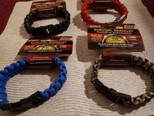 4 X New SecureLine Lehigh Survival Bracelet Military Grade Nylon Paracord Large