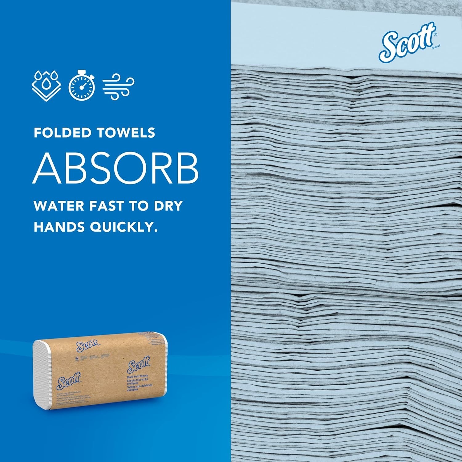 Scott Professional Universal Multifold Paper Towels, Bulk 01840, Absorbency P...